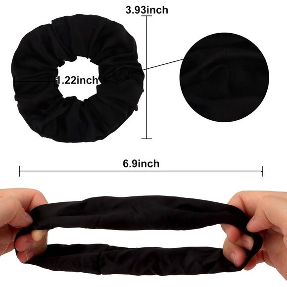Glamorous Black Scrunchies - 20-piece Set for Bridesmaid Proposals & Events - Picture 2 of 8
